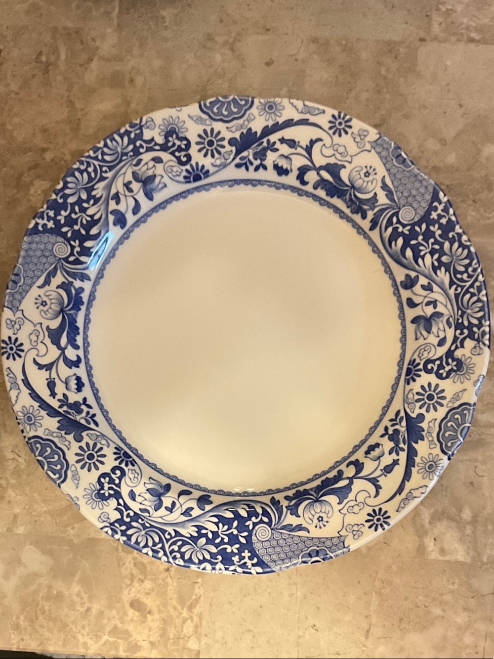 Pair of SPODE Brocato Dinner Plates